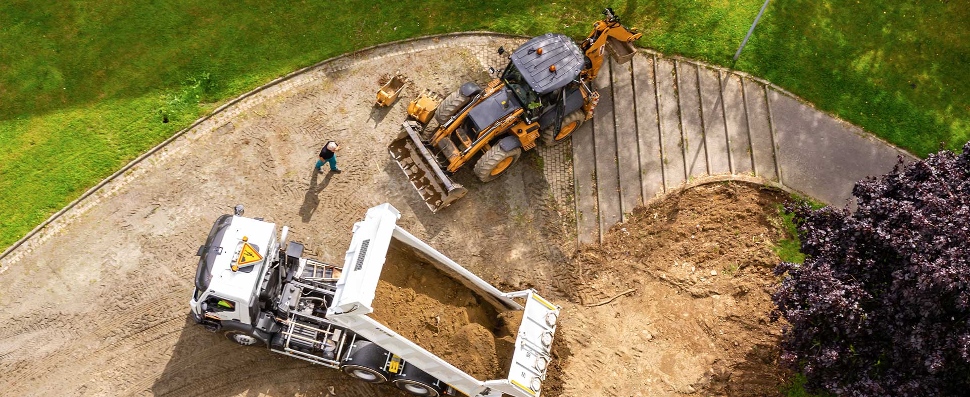 Travaux de terrassement près de Melun - B.V. Créations